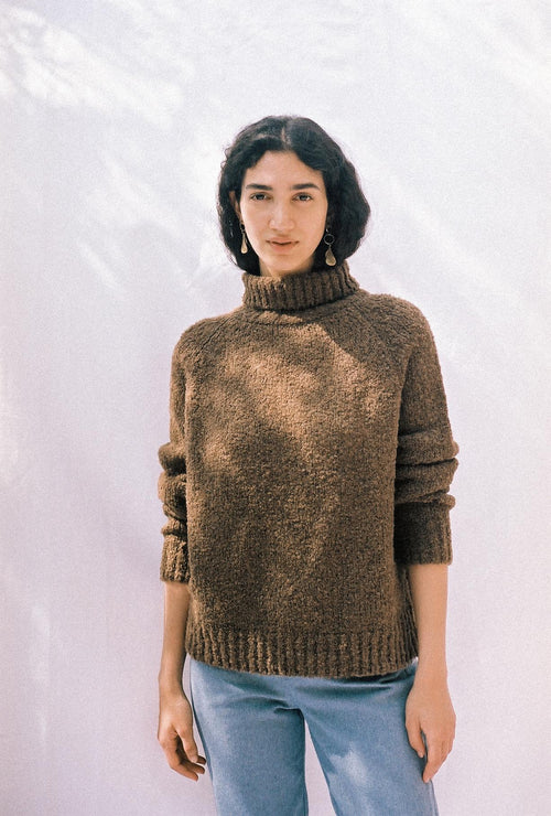 Knit Sweater Ode Undyed Chestnut