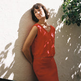 Flora Knit Top Poppy Red
