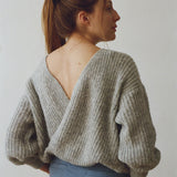 Vega Wrap Cardigan Light Grey