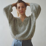 Vega Wrap Cardigan Light Grey