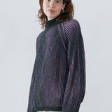 Brooke Sweater Anthracite-Pink