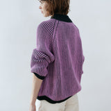 Brooke Sweater Anthracite-Pink