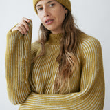 Brooke Sweater Moss Green-Ecru