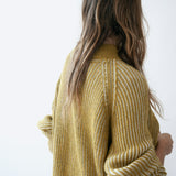 Brooke Sweater Moss Green-Ecru