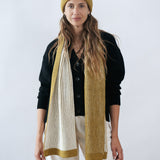 Brooke Scarf Moss Green-Ecru