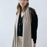Aria Cashmere Scarf Greige