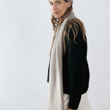 Aria Cashmere Scarf Greige