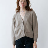 Giorgia Cashmere Cardigan Greige