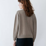 Giorgia Cashmere Cardigan Greige