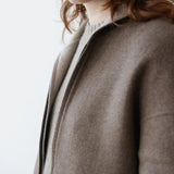 Eleanor Reversible Jacket Greige - Mokka