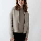 Eleanor Reversible Jacket Greige - Mokka