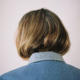 Eleanor Reversible Jacket Light Grey - Dolphin Blue