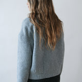 Eleanor Reversible Jacket Light Grey - Dolphin Blue