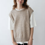 Robin Wool Vest Greige