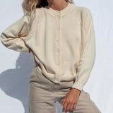Barranco Knit Cardigan Ivory