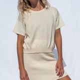 El Sur Knit Top Ivory