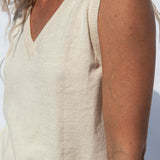 Flora Knit Top Ivory