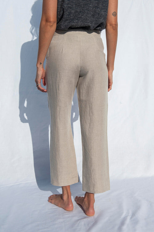 Olivia Linen Trousers Flax
