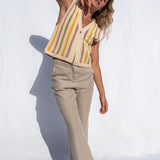 Cora Cotton Vest Stripes