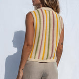 Cora Cotton Vest Stripes