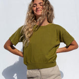 El Sur Knit Top Moss Green