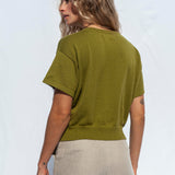 El Sur Knit Top Moss Green