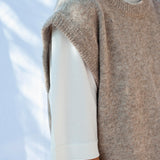 Robin Wool Vest Greige