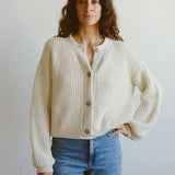 Tosca Reversible Cardigan Ecru