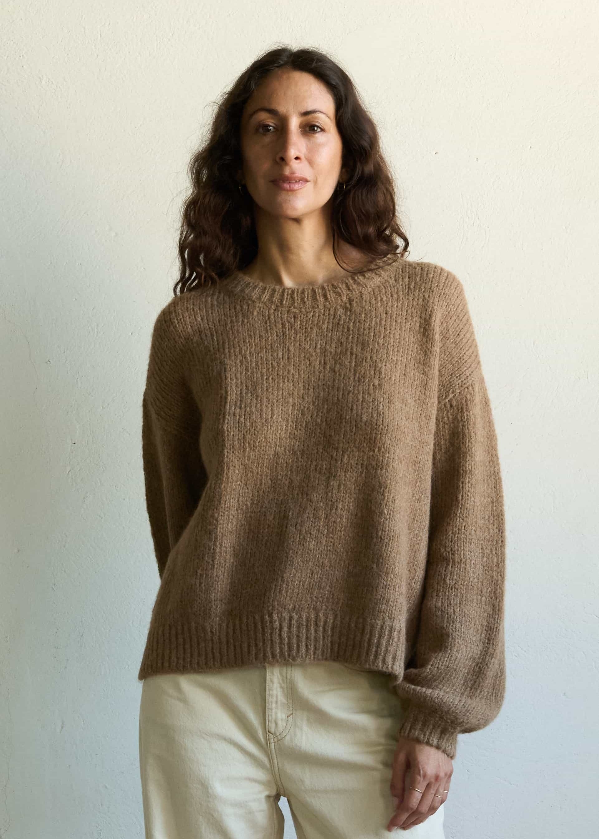 Lora Knit Sweater Undyed Camel