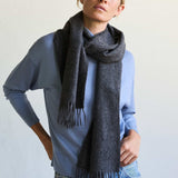 Paolo Recycled Alpaca Scarf Dark Grey