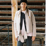 Eleanor Reversible Jacket Greige - Mokka