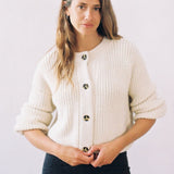 Tosca Reversible Cardigan Ecru