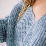 Vega Wrap Cardigan Cloudy Blue