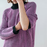 Brooke Sweater Anthracite-Pink