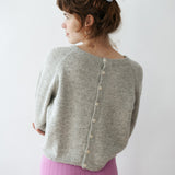 Dolores Knit Cardigan Undyed Light Grey