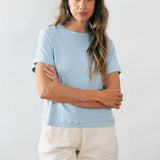 Ela Crop Top Ice Blue