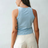 Kaia Tank Top Ice Blue