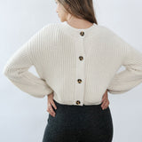 Tosca Reversible Cardigan Ecru