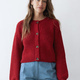 Tosca Reversible Cardigan Pomegranate