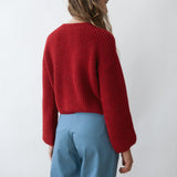 Tosca Reversible Cardigan Pomegranate