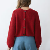 Tosca Reversible Cardigan Pomegranate