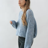 Vega Wrap Cardigan Cloudy Blue