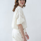Vega Wrap Cardigan Ivory