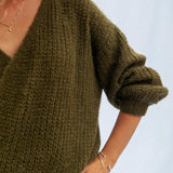 Vega Wrap Cardigan Olive
