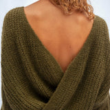 Vega Wrap Cardigan Olive