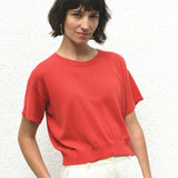 El Sur Knit Top Poppy Red