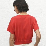 El Sur Knit Top Poppy Red