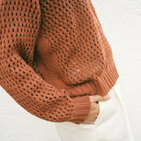 Knit Sweater Elora Brick