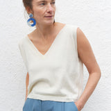 Flora Knit Top Ivory
