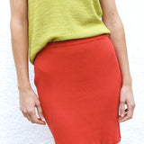 Janet Knit Skirt Poppy Red